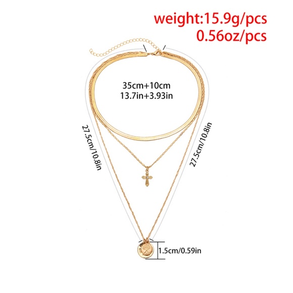 Cross Layering Necklaces - Picture 9 of 11